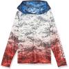 Columbia Boys Super Terminal Tackle Hoodie(White/Americana Digi Camo Fade)
