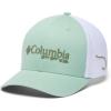 Columbia Unisex PFG Logo Mesh Ball Cap, Misty Jade/White/Hook, L/XL