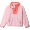 Columbia boys Sequoia Grove Half Zip Fleece(Satin Pink/Hot Coral)