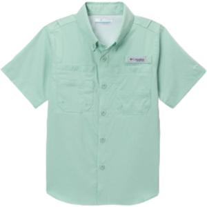 Columbia Boys PFG Tamiami Short Sleeve Shirt(Misty Jade)