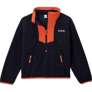 Columbia boys Sequoia Grove Half Zip Fleece(Black/Zing)