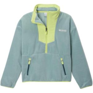 Columbia boys Sequoia Grove Half Zip Fleece(Crushed Blue/Neon Light)