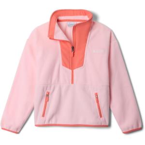 Columbia boys Sequoia Grove Half Zip Fleece(Satin Pink/Hot Coral)
