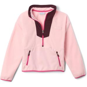 Columbia boys Sequoia Grove Half Zip Fleece(Satin Pink/Moonvista)
