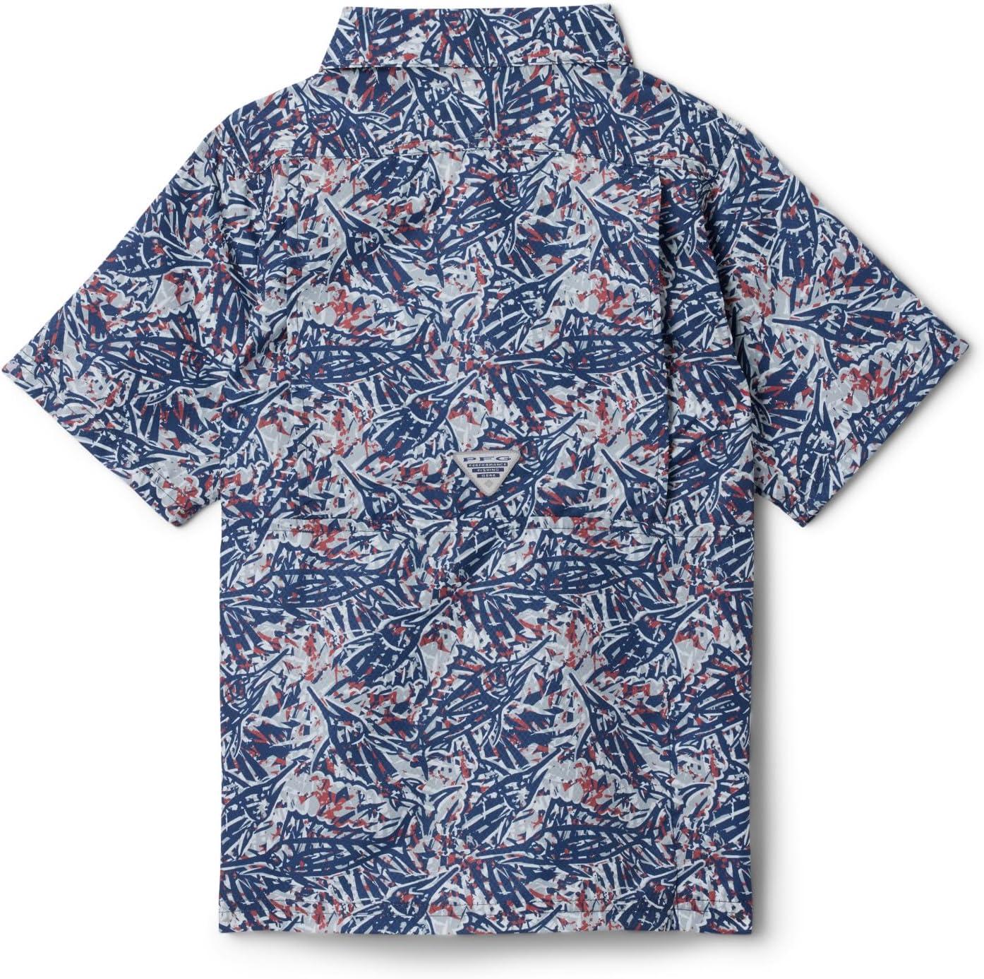 imageColumbia Boys Slack Tide Short Sleeve Camp ShirtSlack Tide Short Sleeve Camp ShirtNocturnal Marlin Palms