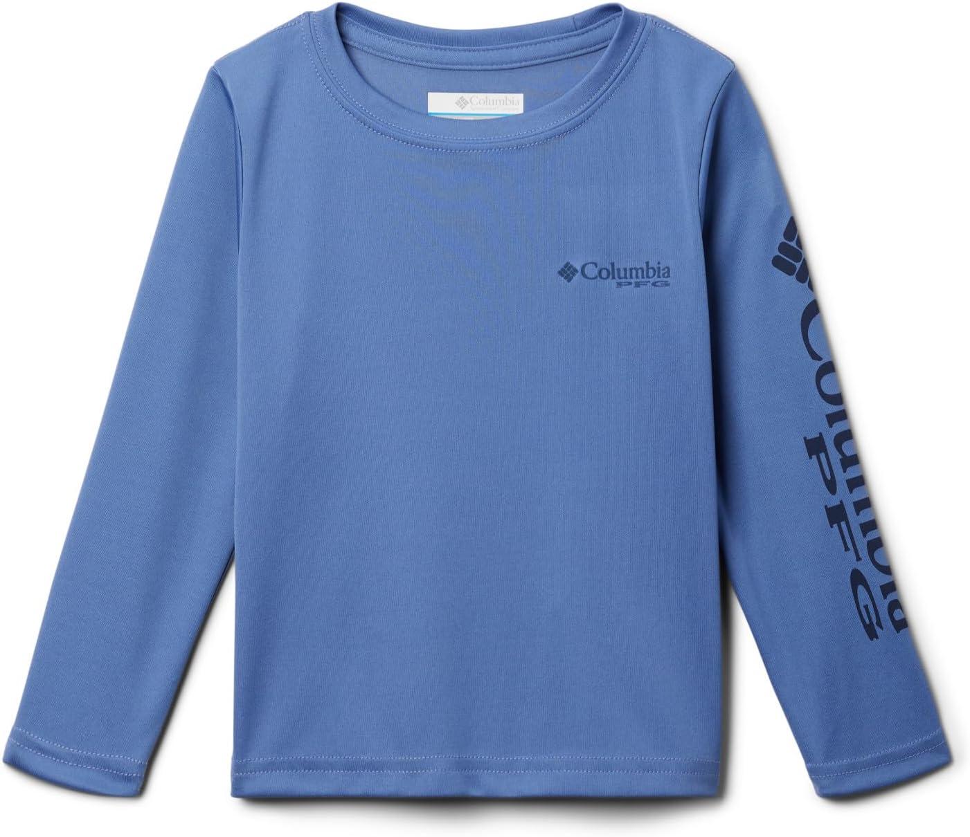 imageColumbia Boys Terminal Tackle Long Sleeve TeeBluebellCollegiate Navy Logo