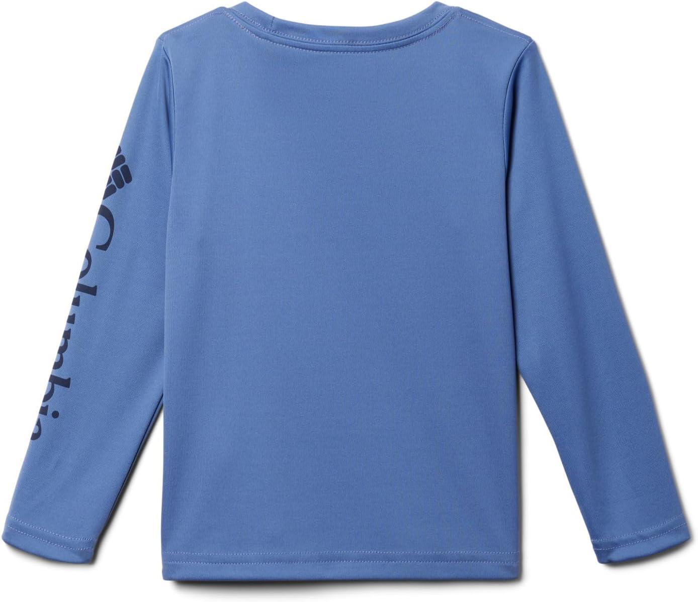 imageColumbia Boys Terminal Tackle Long Sleeve TeeBluebellCollegiate Navy Logo