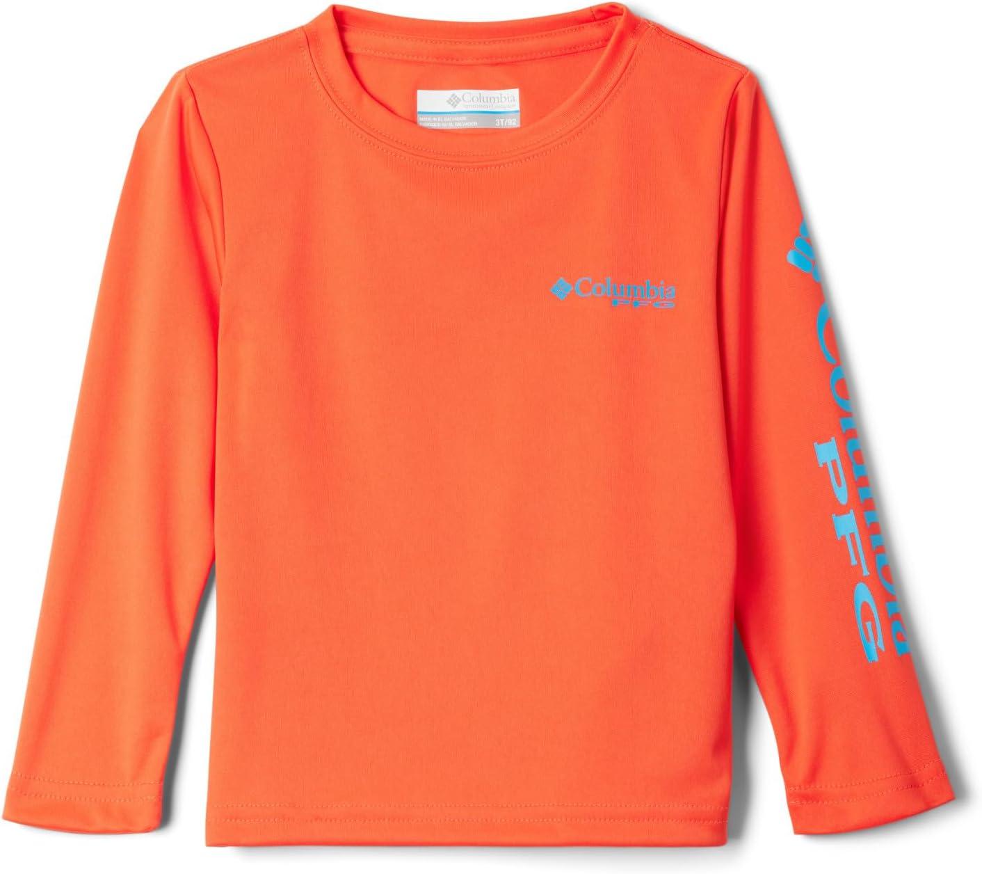 imageColumbia Boys Terminal Tackle Long Sleeve TeeBright PoppyOcean Blue Logo