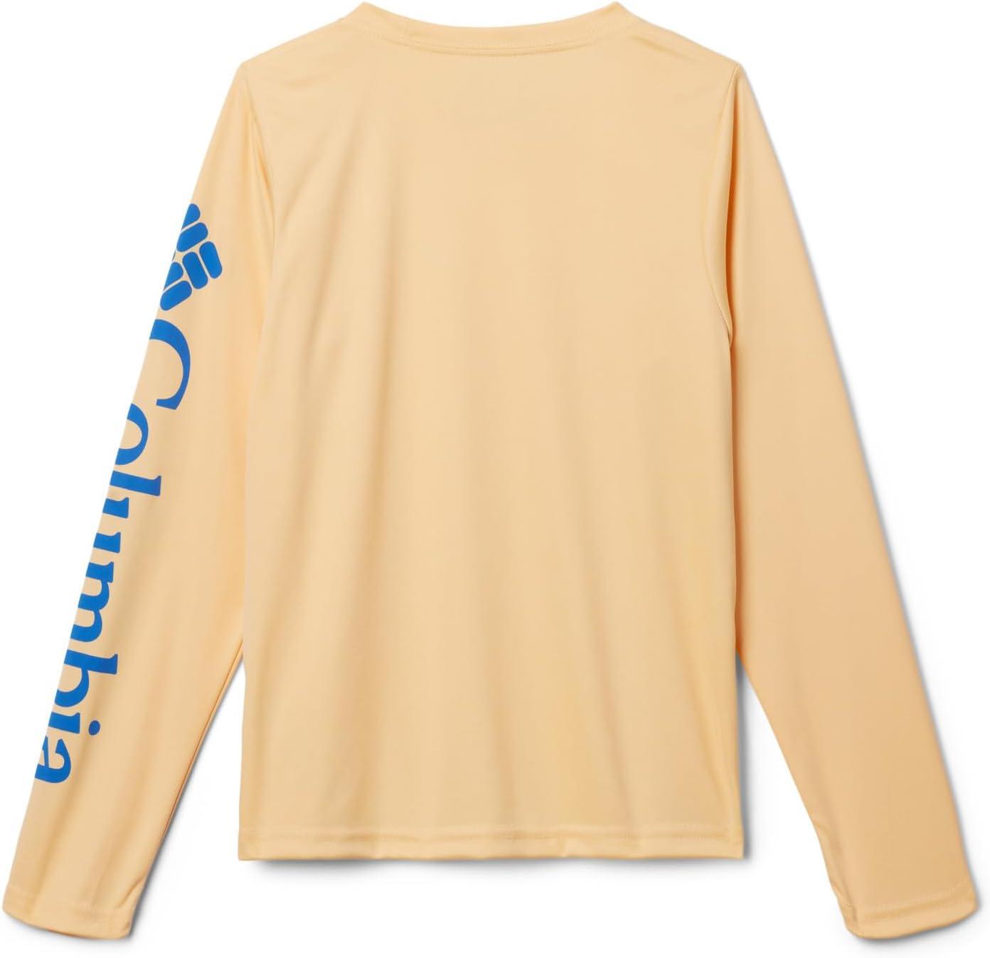 imageColumbia Boys Terminal Tackle Long Sleeve TeeCocoa ButterVivid Blue Logo