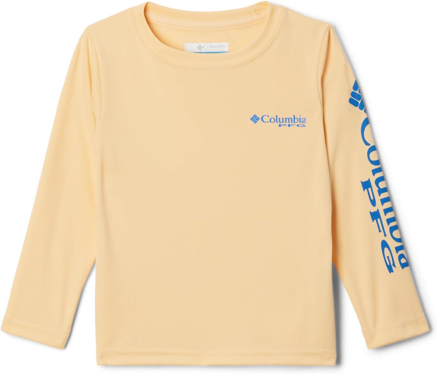 imageColumbia Boys Terminal Tackle Long Sleeve TeeCocoa ButterVivid Blue Logo