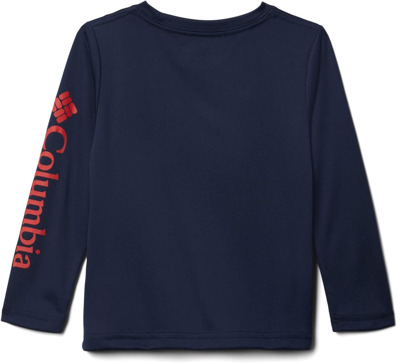 imageColumbia Boys Terminal Tackle Long Sleeve TeeCollegiate NavyRed Spark Logo