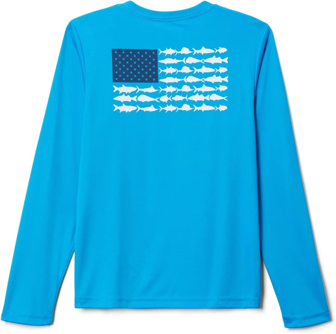 imageColumbia Boys Terminal Tackle Long Sleeve TeeCompass BlueWhite
