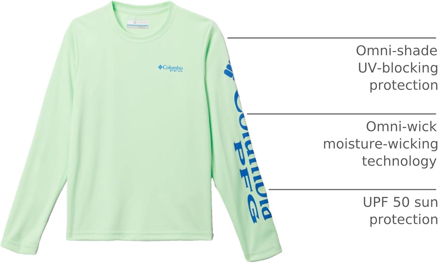 imageColumbia Boys Terminal Tackle Long Sleeve TeeKey WestVivid Blue Logo