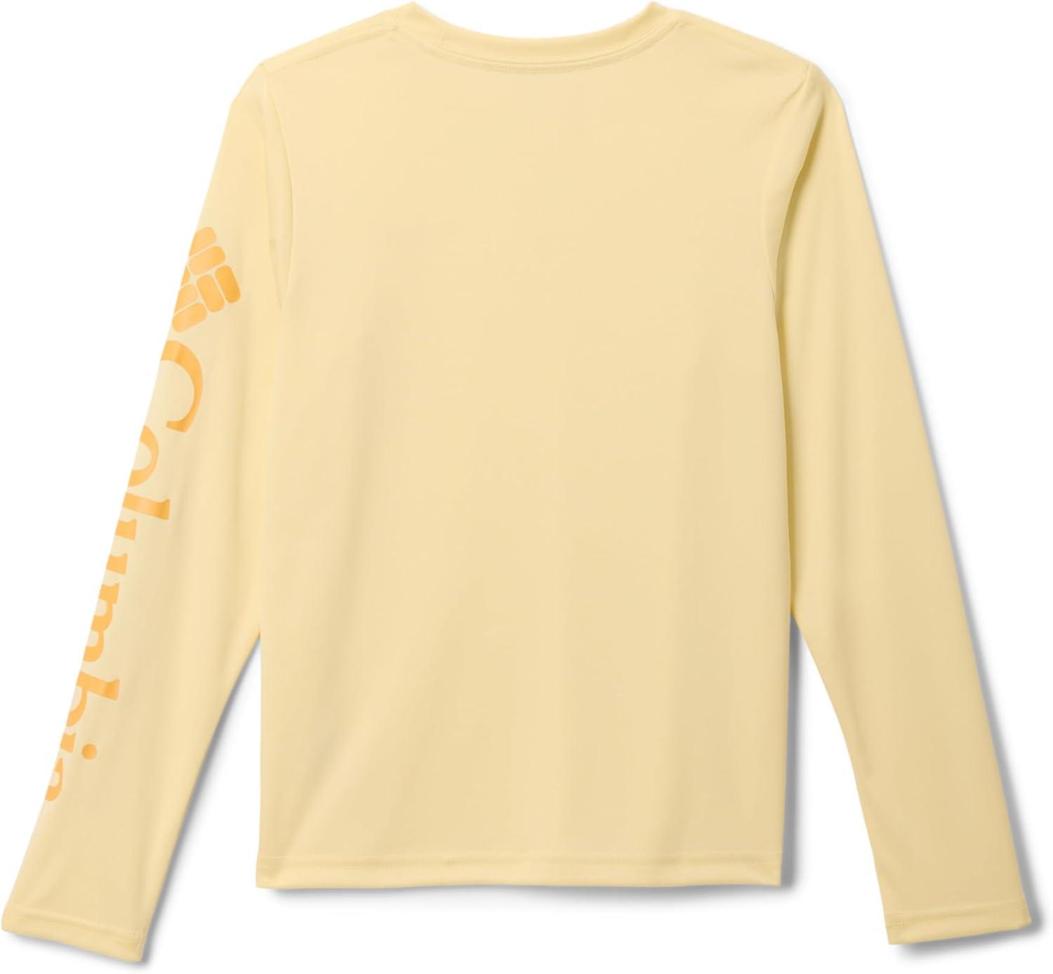 imageColumbia Boys Terminal Tackle Long Sleeve TeeLemon WashSummer Orange Logo