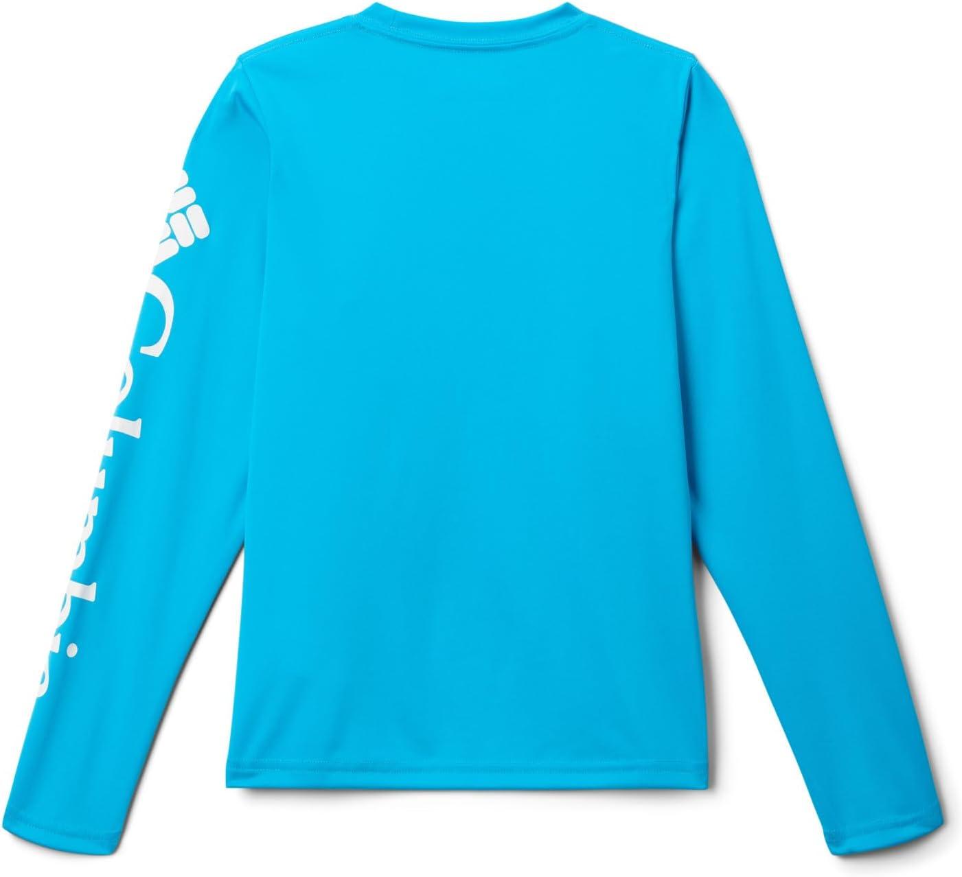 imageColumbia Boys Terminal Tackle Long Sleeve TeeOcean BlueWhite Logo