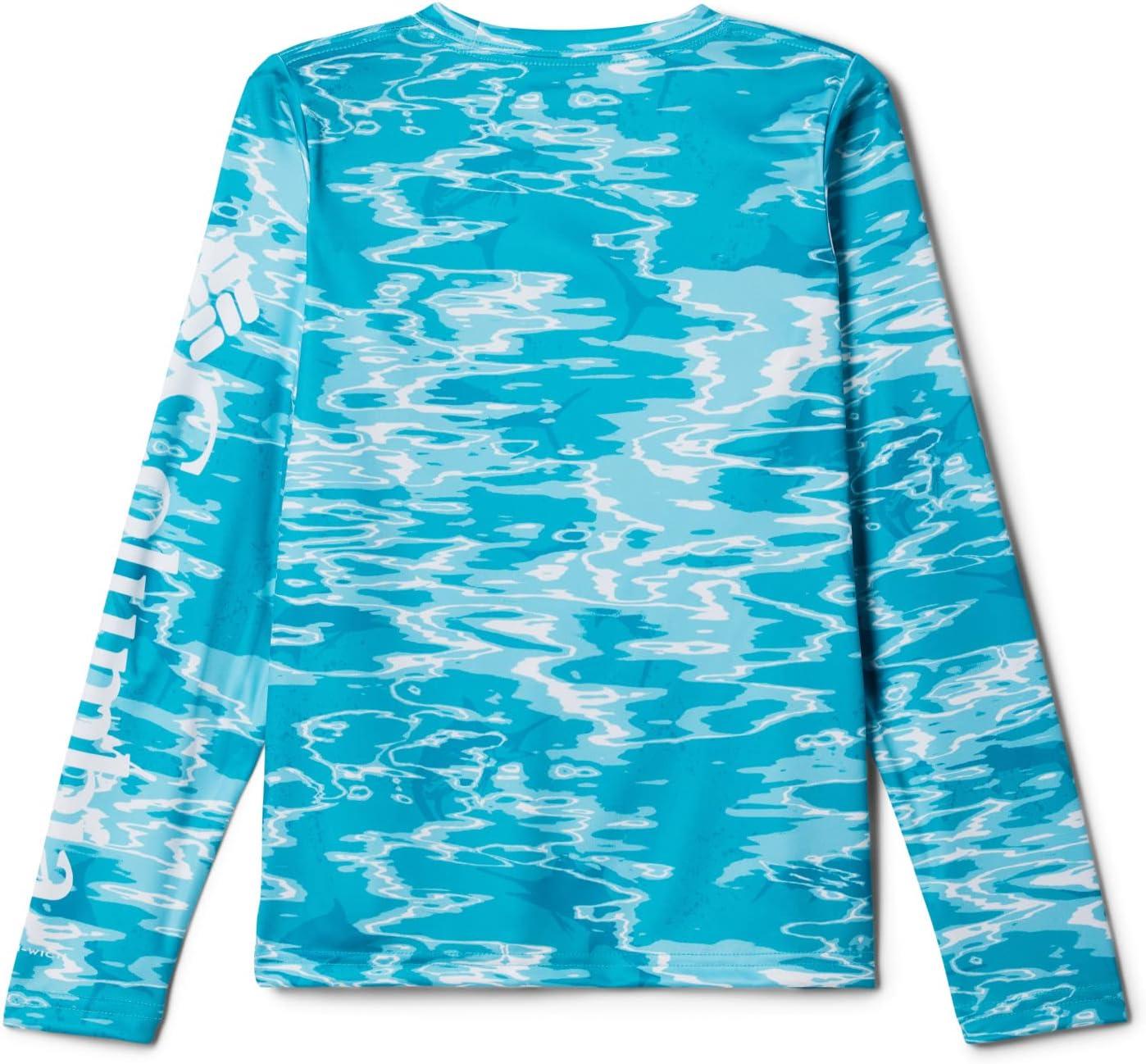 imageColumbia Boys Terminal Tackle Long Sleeve TeeOcean Teal Ripples
