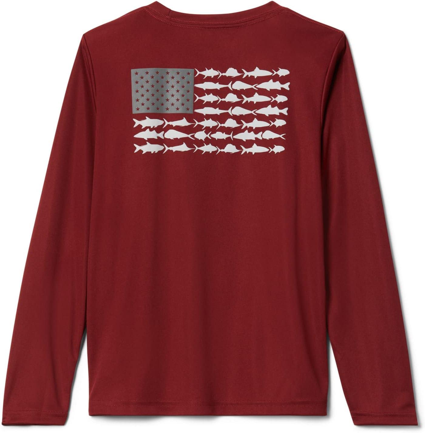 imageColumbia Boys Terminal Tackle Long Sleeve TeeRed JasperCity Grey