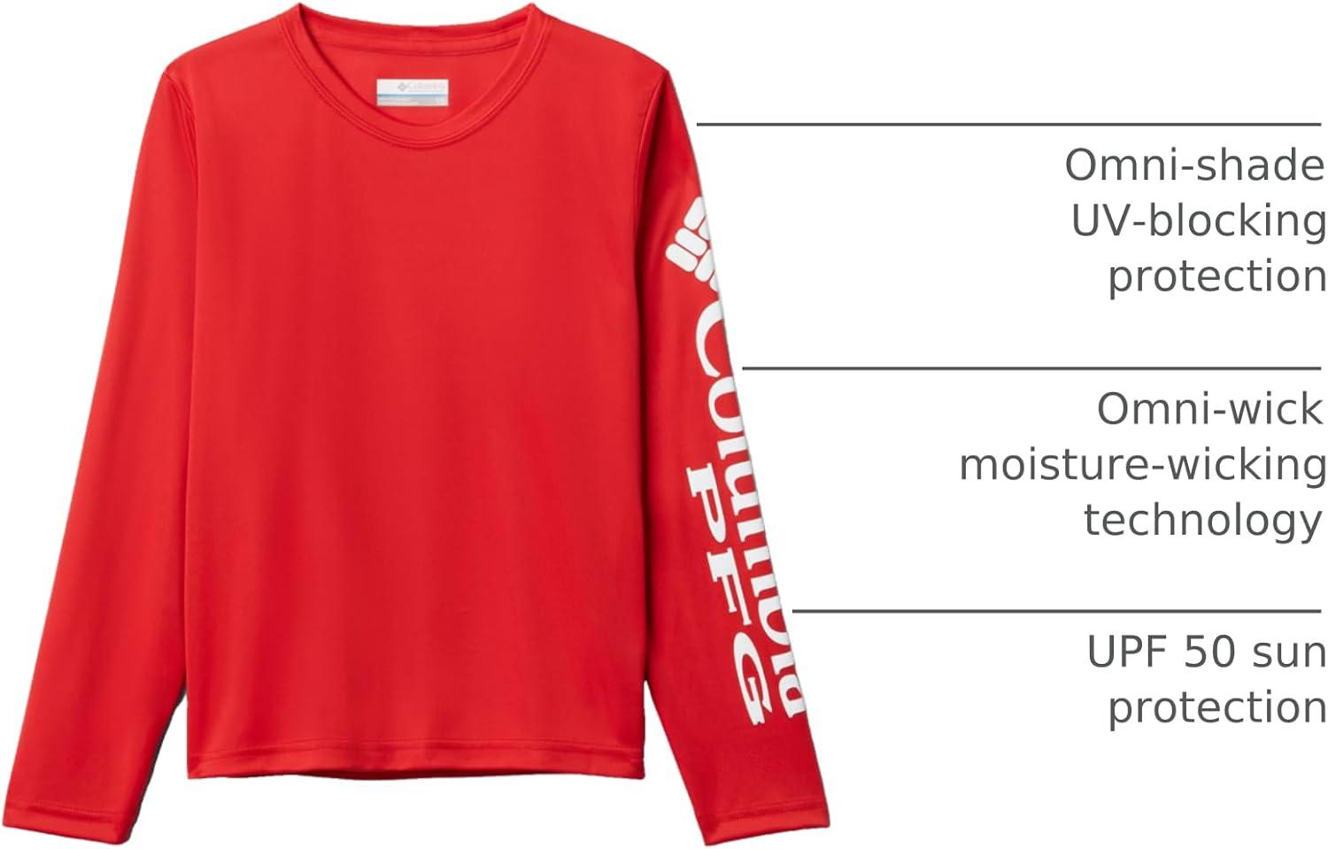 imageColumbia Boys Terminal Tackle Long Sleeve TeeRed Spark