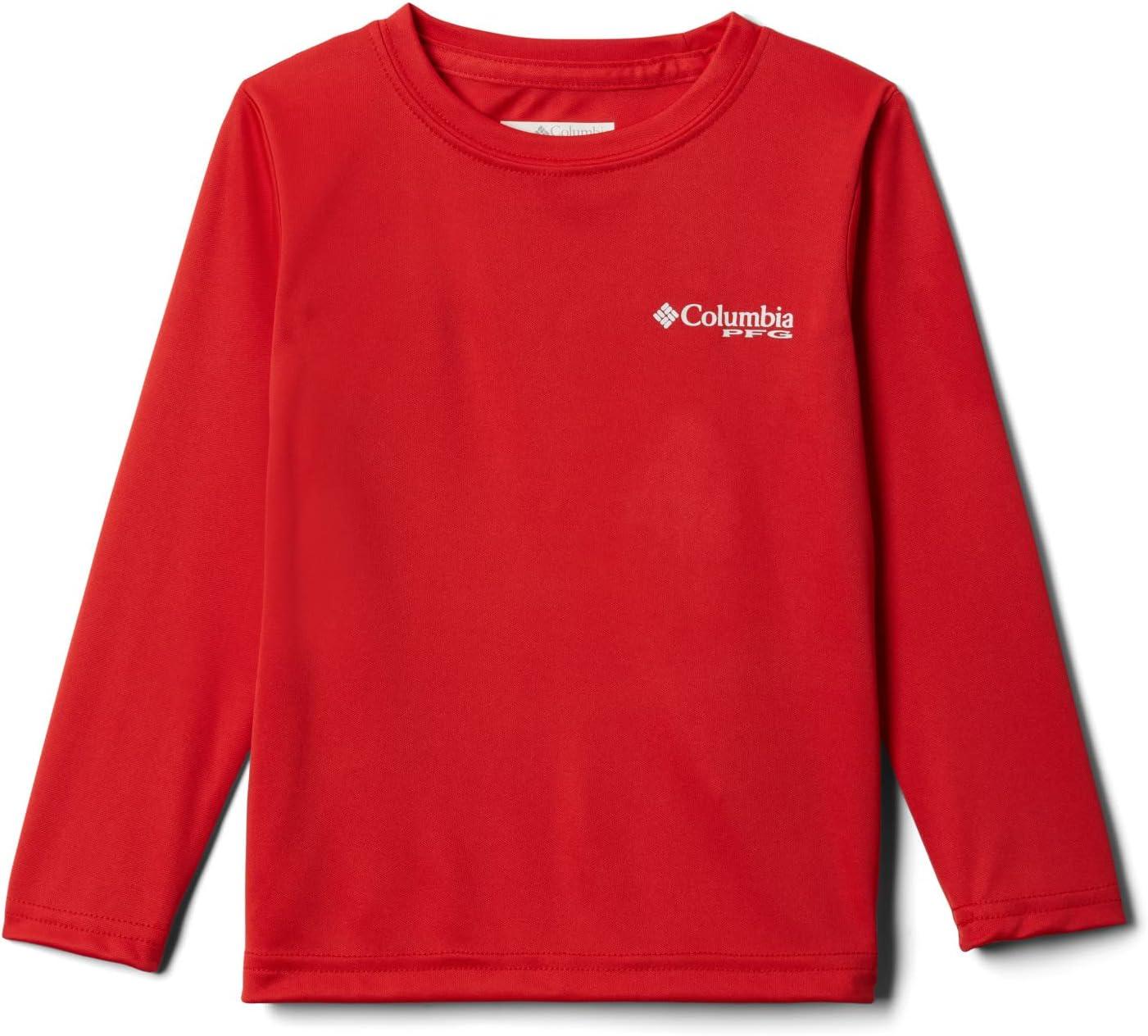imageColumbia Boys Terminal Tackle Long Sleeve TeeRed SparkWhite