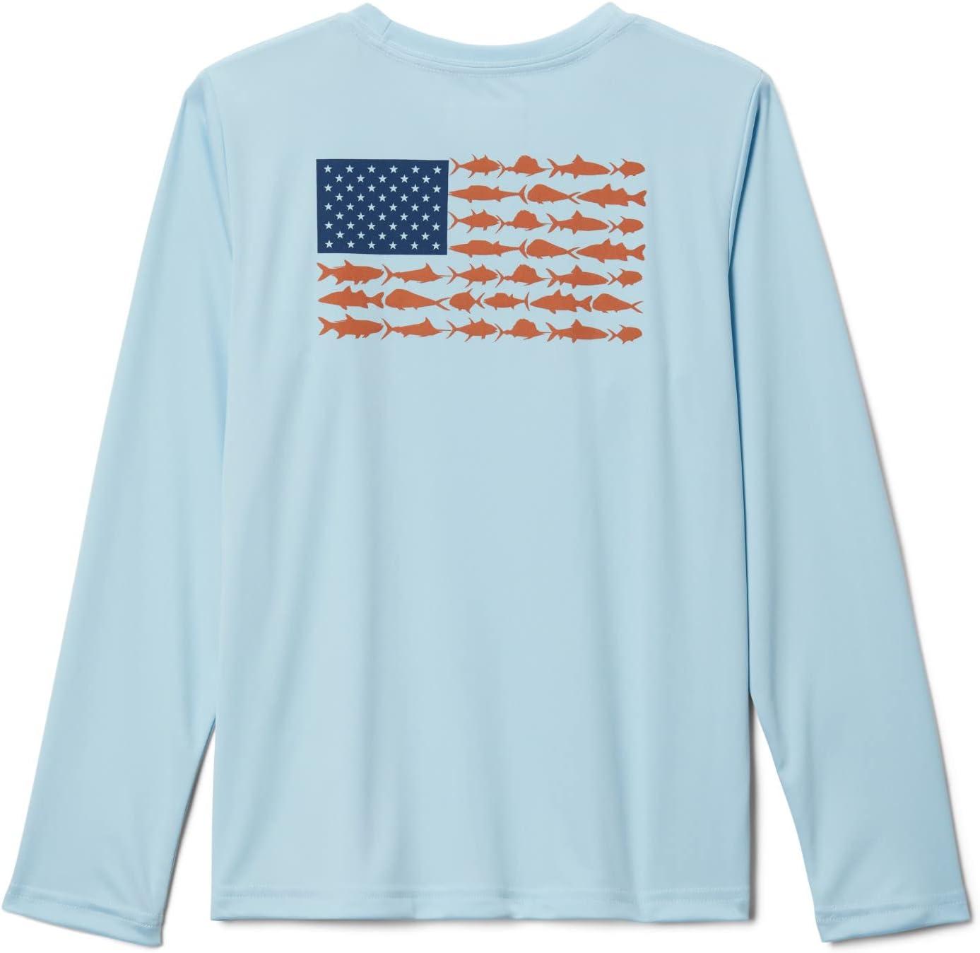 imageColumbia Boys Terminal Tackle Long Sleeve TeeSpring BlueIsland Orange