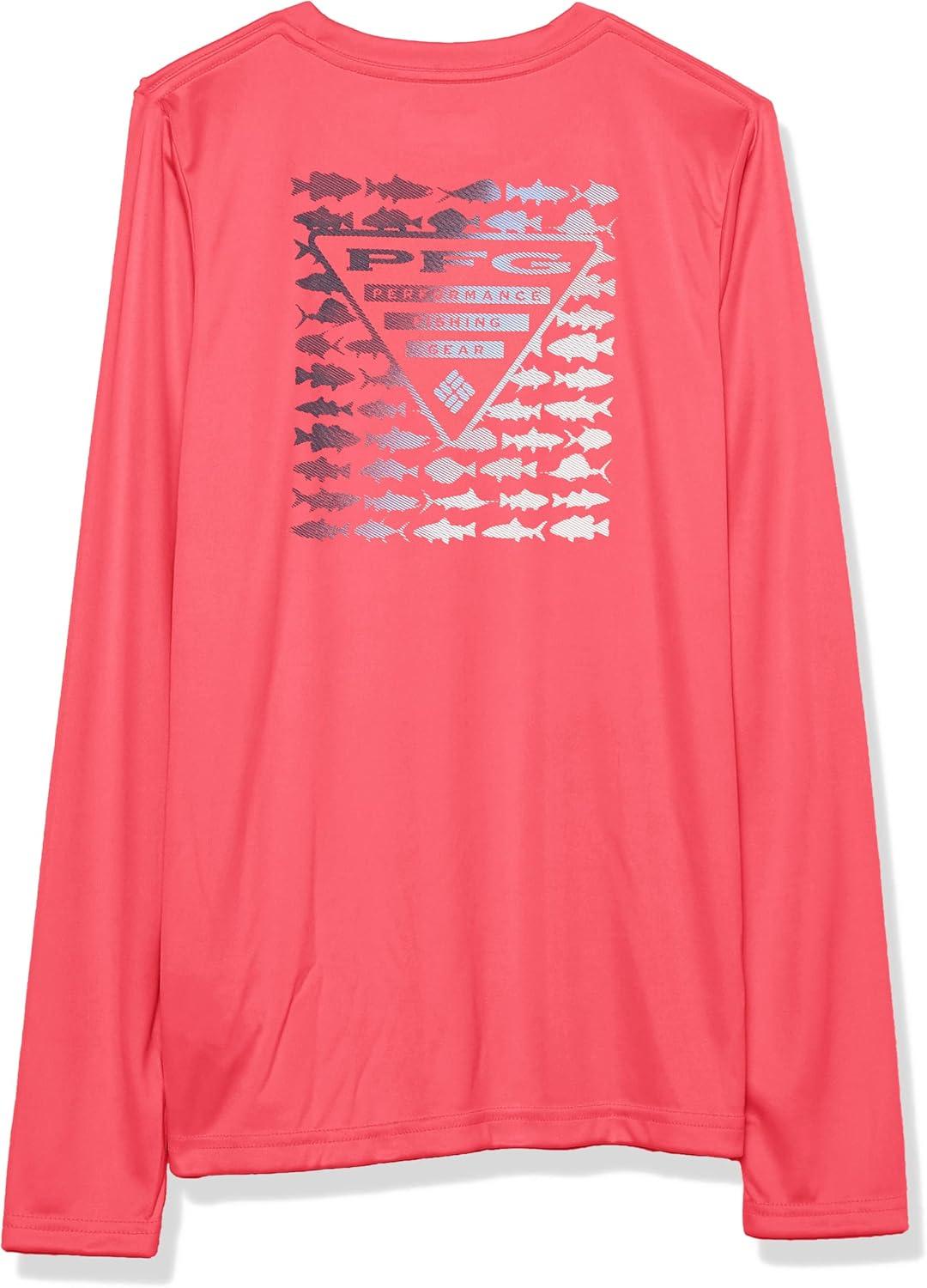 imageColumbia Boys Terminal Tackle Long Sleeve TeeSunset RedPfg Elements