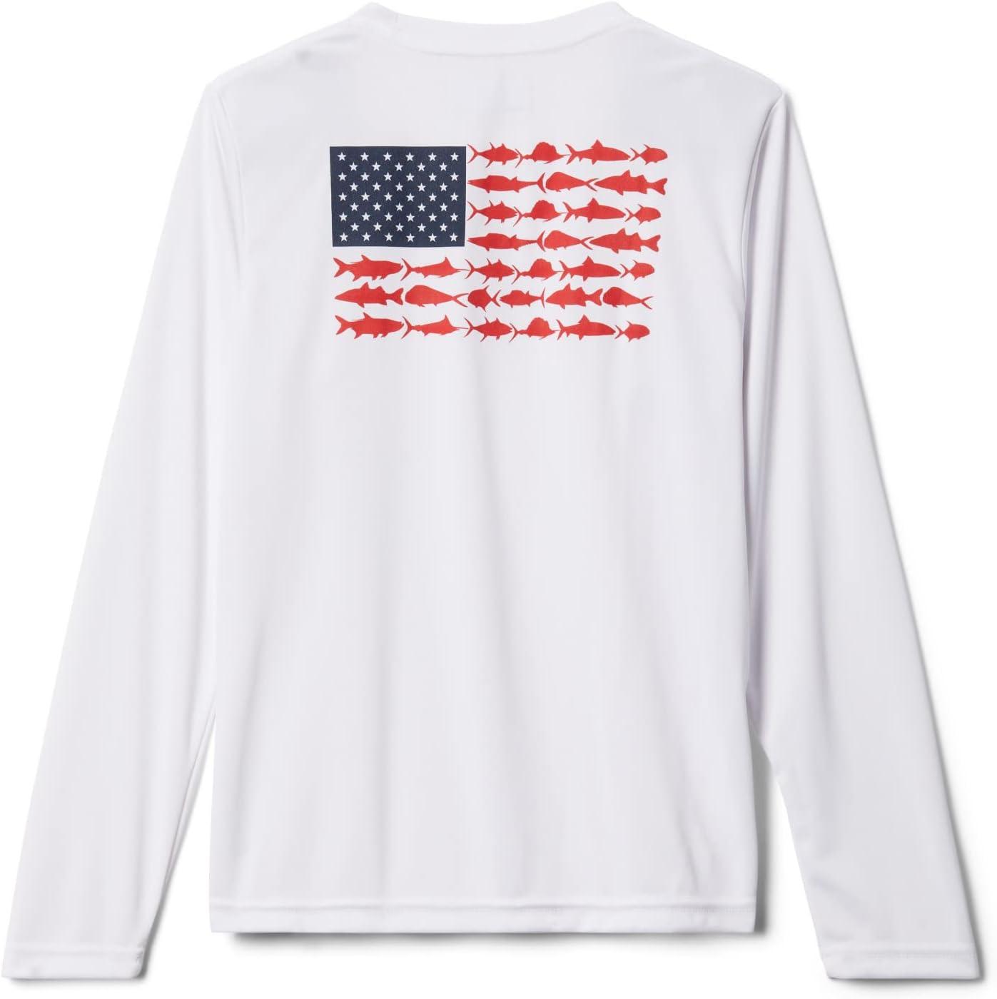 imageColumbia Boys Terminal Tackle Long Sleeve TeeWhiteCollegiate Navy