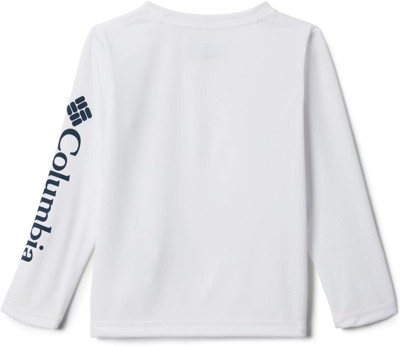 imageColumbia Boys Terminal Tackle Long Sleeve TeeWhiteCollegiate Navy Logo