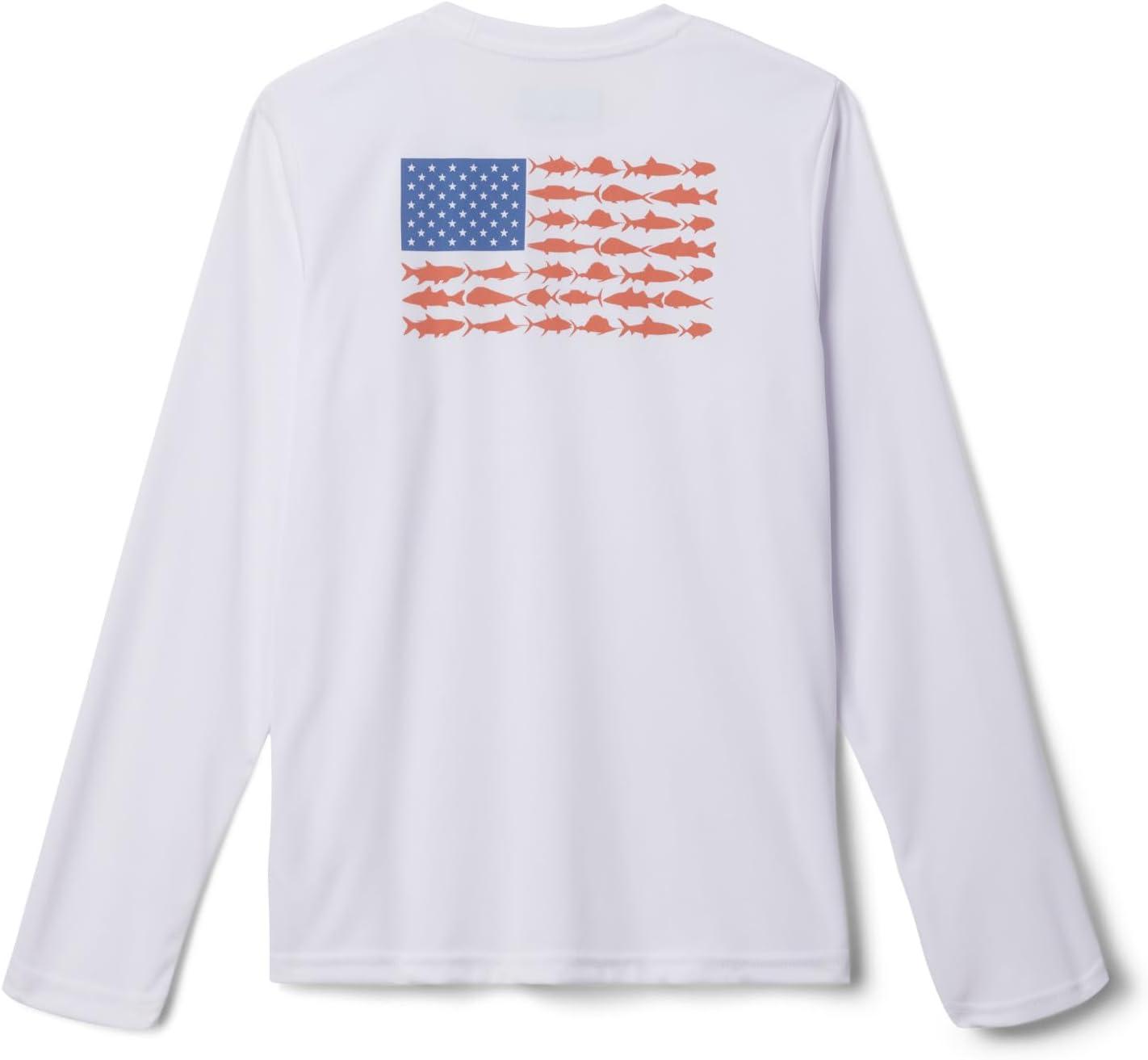 imageColumbia Boys Terminal Tackle Long Sleeve TeeWhiteFaded Peach