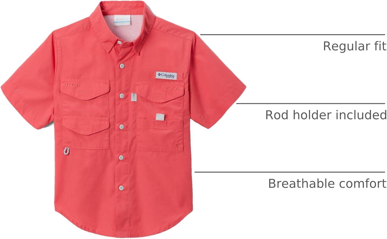 imageColumbia Sportswear Mens Bonehead Short Sleeve ShirtSunset Red