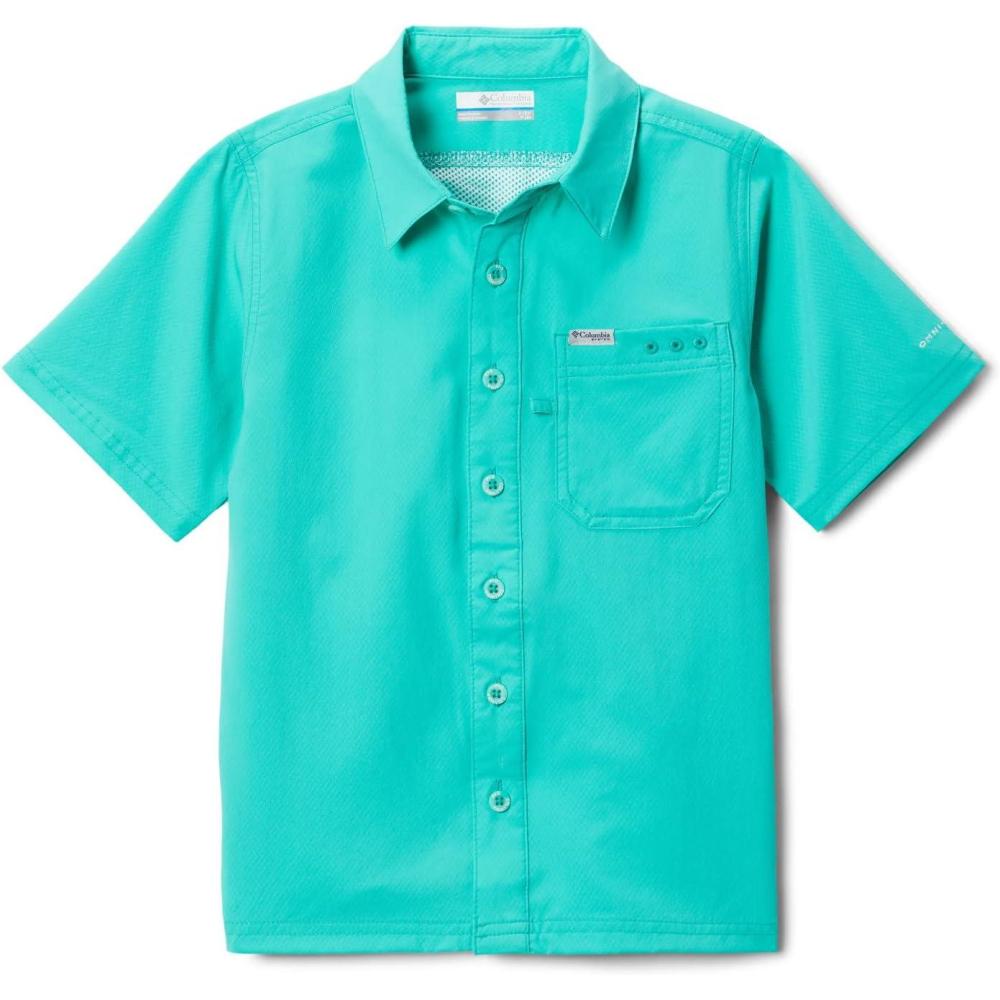 imageColumbia Boys Slack Tide Short Sleeve Camp ShirtSlack Tide Short Sleeve Camp ShirtElectric Turquoise