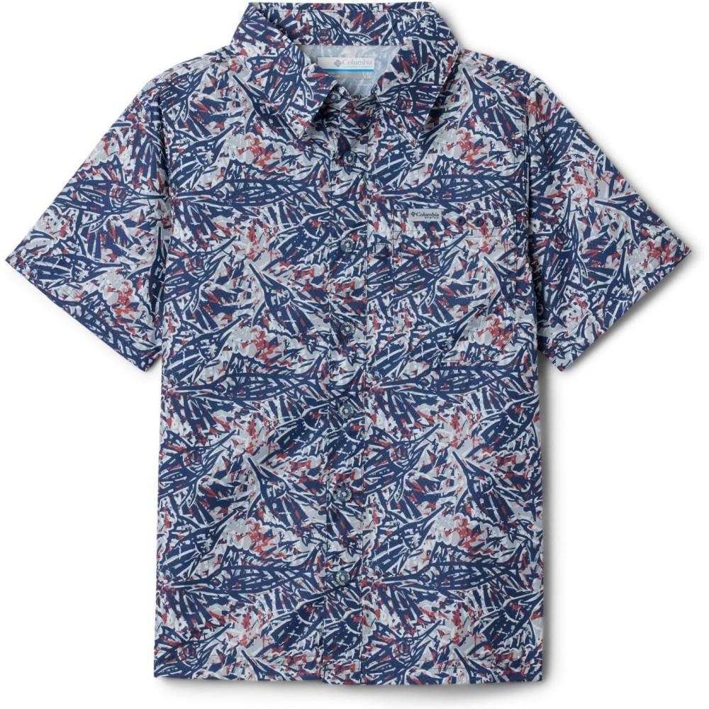 imageColumbia Boys Slack Tide Short Sleeve Camp ShirtSlack Tide Short Sleeve Camp ShirtNocturnal Marlin Palms