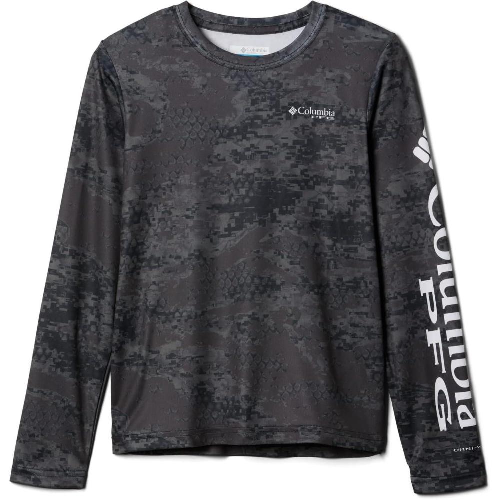 imageColumbia Boys Terminal Tackle Long Sleeve TeeBlack Pfg Camo Print