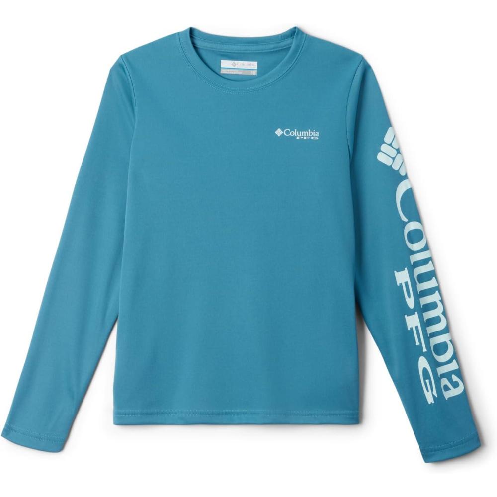 imageColumbia Boys Terminal Tackle Long Sleeve TeeCanyon BlueIcy Morn Logo