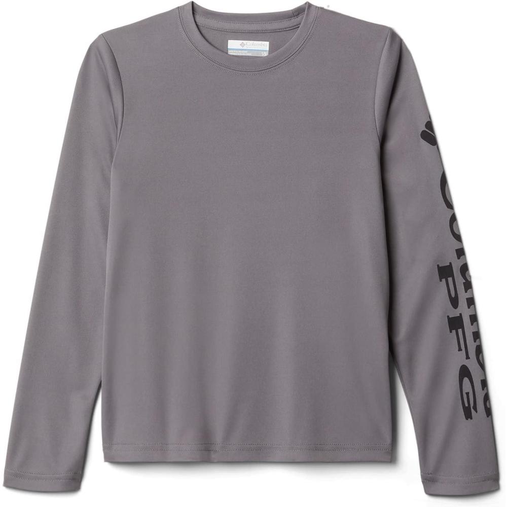 imageColumbia Boys Terminal Tackle Long Sleeve TeeCity GreyBlack Logo