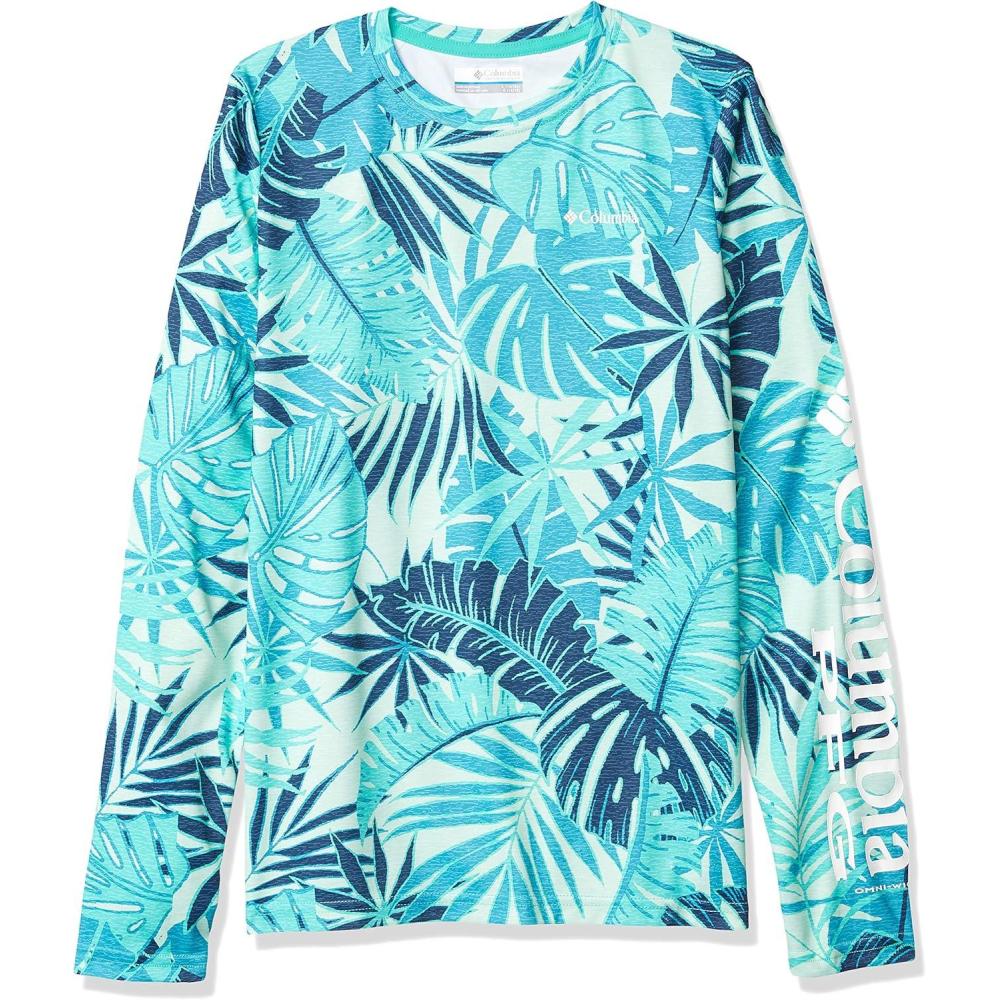 imageColumbia Boys Terminal Tackle Long Sleeve TeeDolphin Tropical Textures
