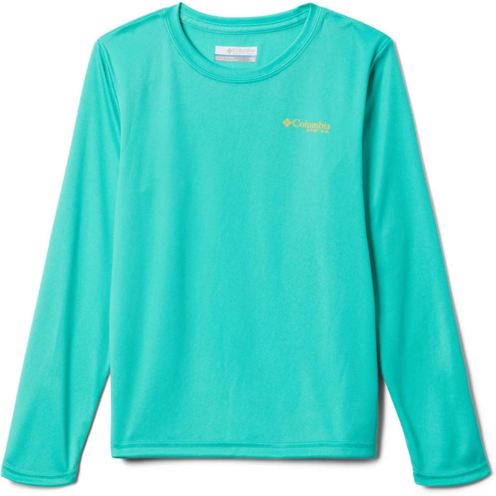 imageColumbia Boys Terminal Tackle Long Sleeve TeeElectric TurquoiseSun Glow