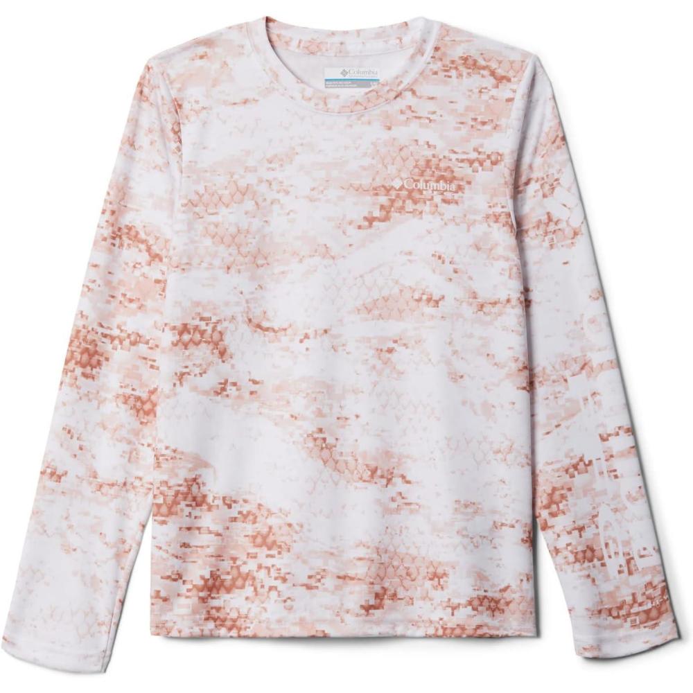 imageColumbia Boys Terminal Tackle Long Sleeve TeeIsland OrangePfg Camo Light Print
