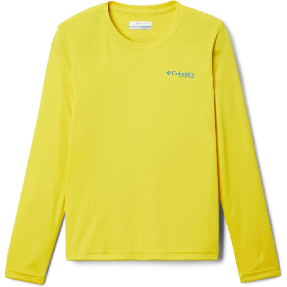 imageColumbia Boys Terminal Tackle Long Sleeve TeeLaser LemonDeep Marine