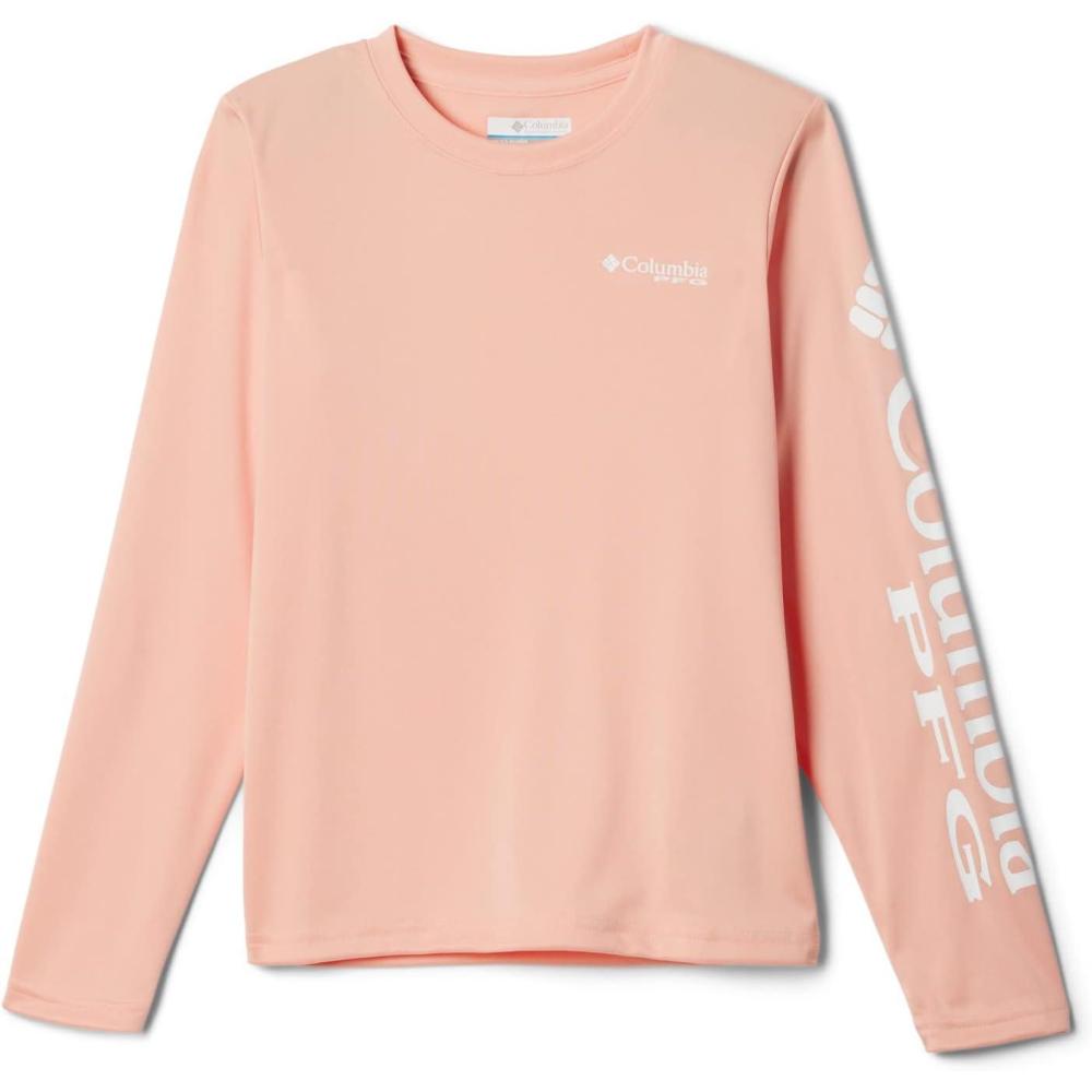 imageColumbia Boys Terminal Tackle Long Sleeve TeeLight CoralWhite Logo