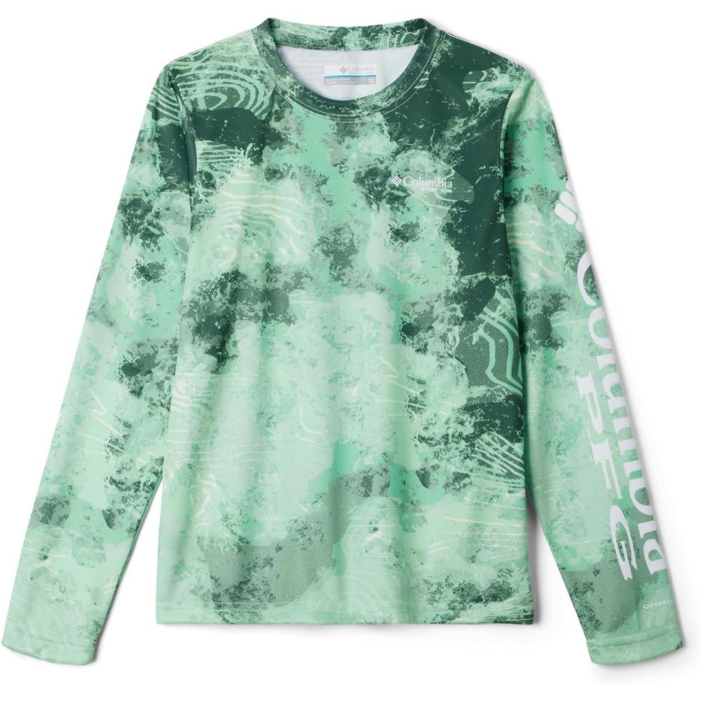imageColumbia Boys Terminal Tackle Long Sleeve TeeOcean Mint Deepwaters Camo