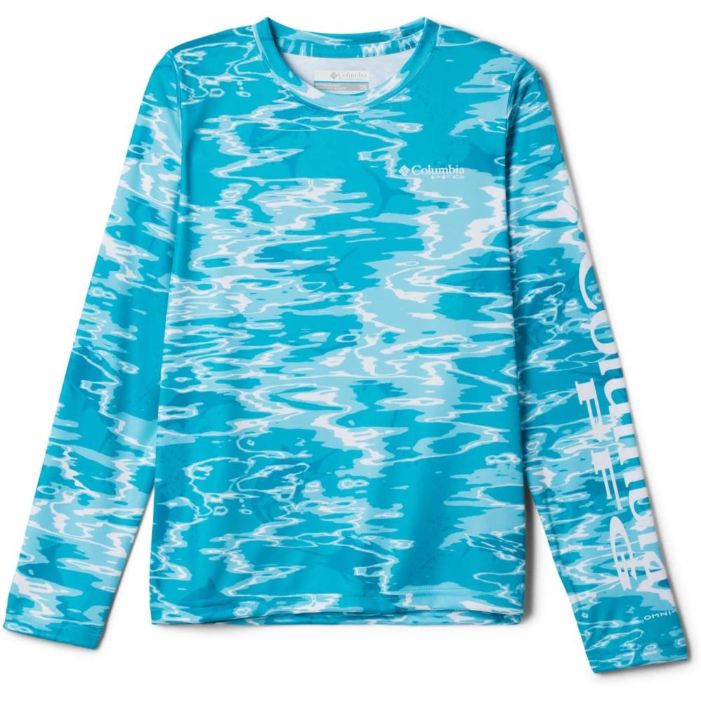imageColumbia Boys Terminal Tackle Long Sleeve TeeOcean Teal Ripples