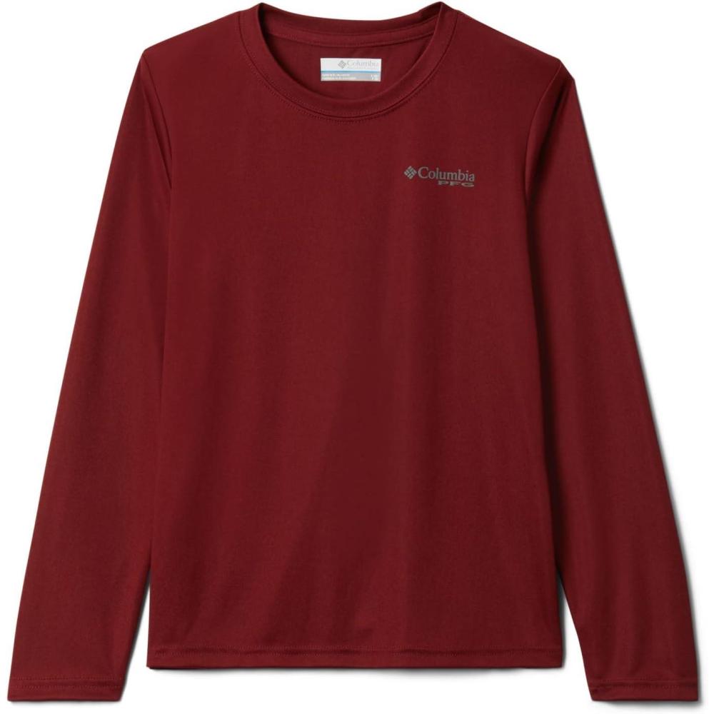 imageColumbia Boys Terminal Tackle Long Sleeve TeeRed JasperCity Grey