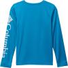 Columbia Boys’ Terminal Tackle Long Sleeve Tee(Blue Echo/Cool Grey Logo)