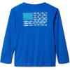 Columbia Boys’ Terminal Tackle Long Sleeve Tee(Blue Macaw/Atoll)