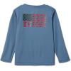 Columbia Boys’ Terminal Tackle Long Sleeve Tee(Bluestone/Collegiate Navy)