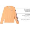 Columbia Boys’ Terminal Tackle Long Sleeve Tee(Bright Nectar/Vivid Blue Logo)