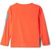 Columbia Boys’ Terminal Tackle Long Sleeve Tee(Bright Poppy/Ocean Blue Logo)