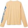 Columbia Boys’ Terminal Tackle Long Sleeve Tee(Cocoa Butter/Vivid Blue Logo)