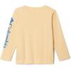 Columbia Boys’ Terminal Tackle Long Sleeve Tee(Cocoa Butter/Vivid Blue Logo)