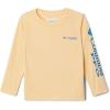Columbia Boys’ Terminal Tackle Long Sleeve Tee(Cocoa Butter/Vivid Blue Logo)